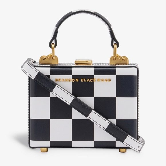 Brandon Blackwood Handbags - Brandon Blackwood mini check print Kendrick trunk